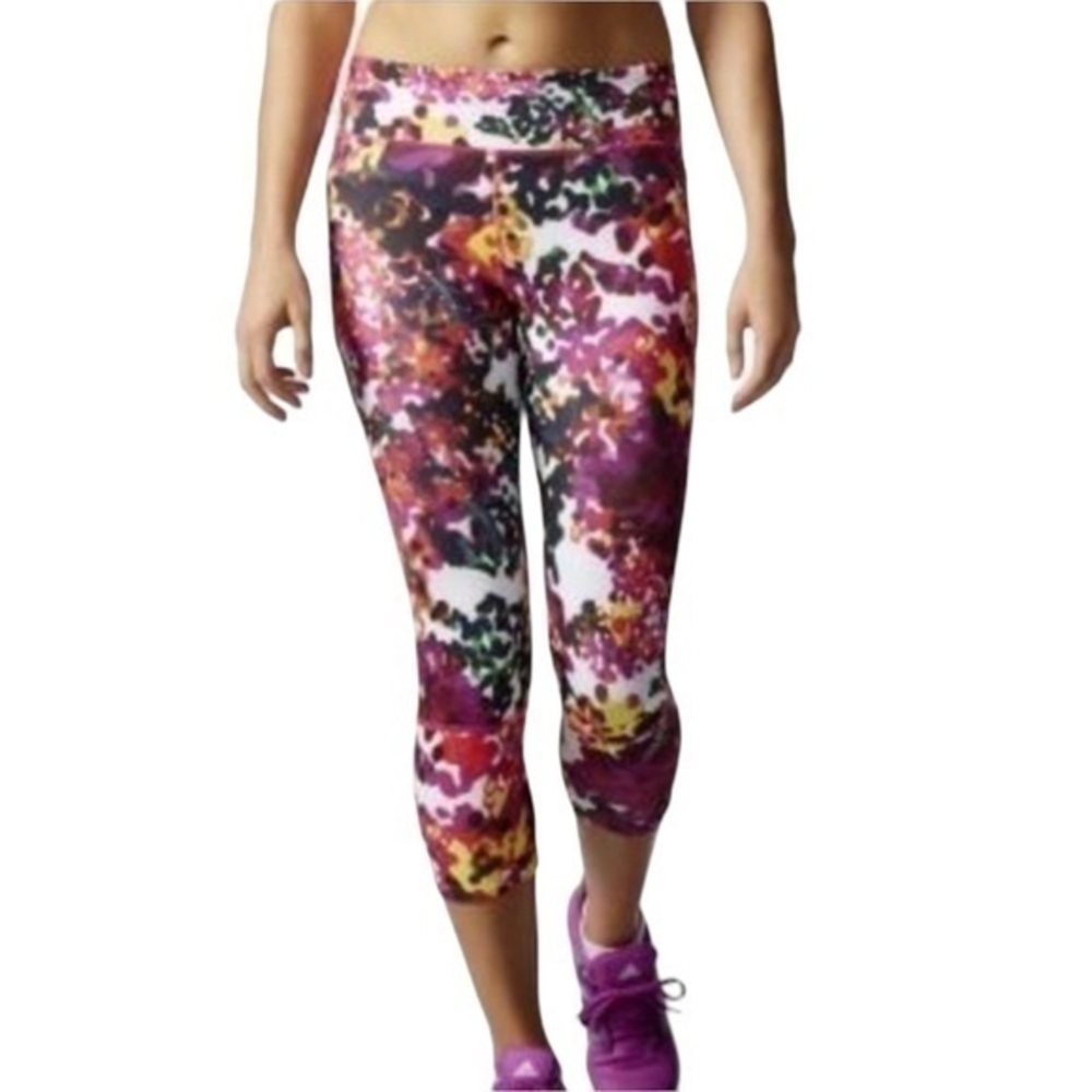 ADIDAS Supernova floral capri leggings